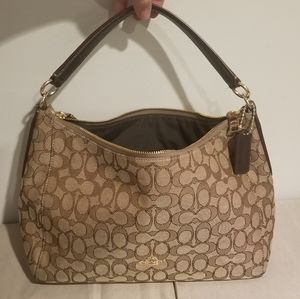 Coach Signature East/West Celeste Hobo Bag